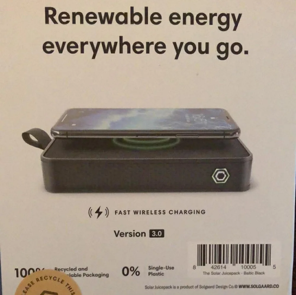 Solgaard 4G Solar Technology Wireless iPhone Charger